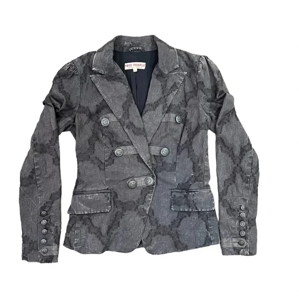 Free People James Blazer Military vintage look.  Size: XS - Picture 3 of 13